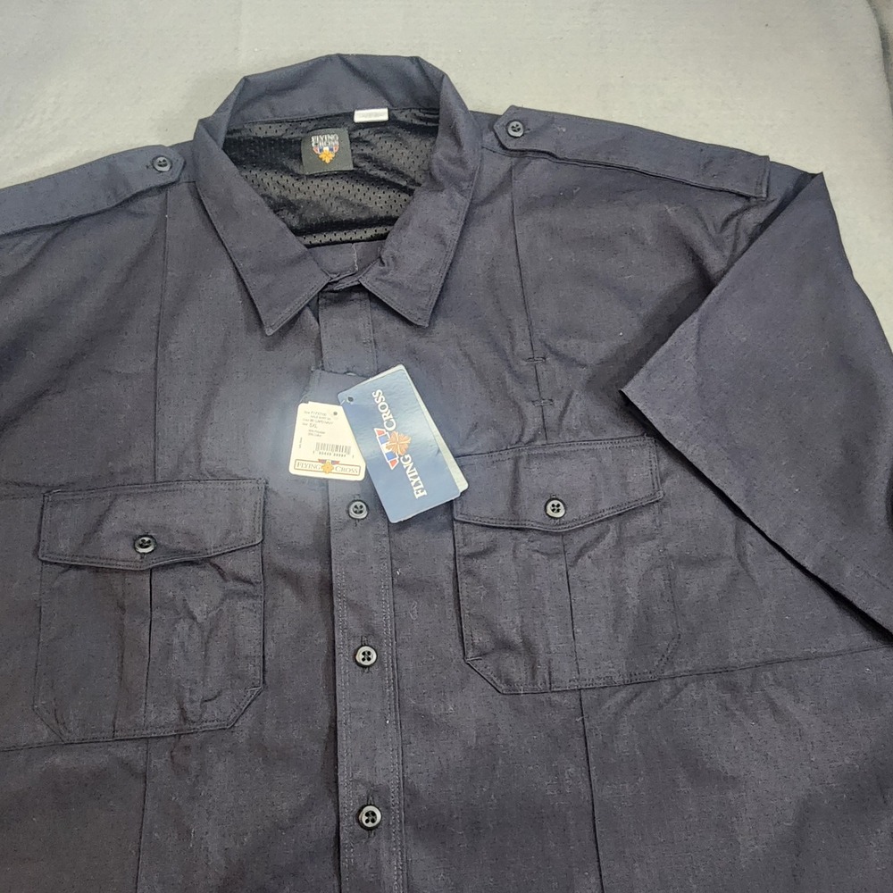 Flying Cross Tactical Shirt‎ LAPD Navy FX Flex Ripstop Mens 5XL F1 FX7100